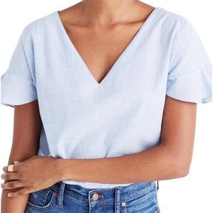 MADEWELL sundrift ruffle top🌹